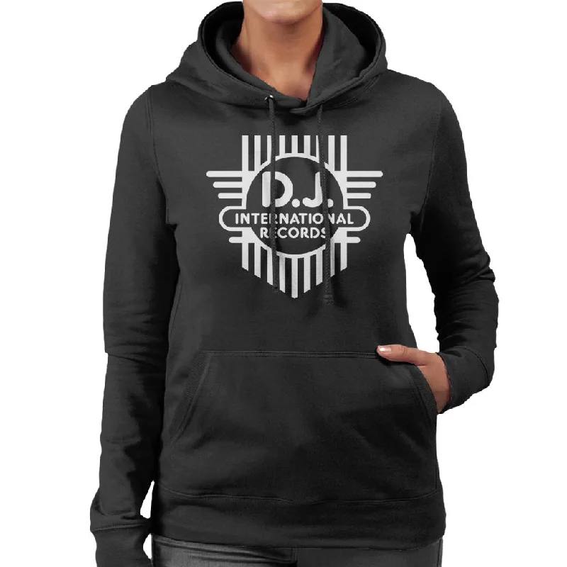 DJ International Classic Cross Logo Women's Hooded Sweatshirt