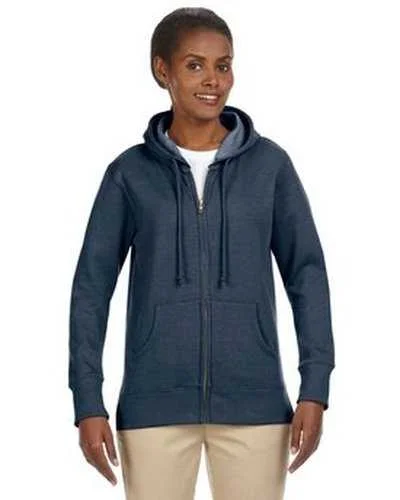 Econscious EC4580 Ladies' Organic Recycled Heathered Fleece Full-Zip Hooded Sweatshirt - Water Oversized Hoodie Comfort Casual Econscious EC4580 Ladies' Organic Recycled Heathered Fleece Full-Zip Hooded Sweatshirt - Water Oversized Hoodie Comfort Casual