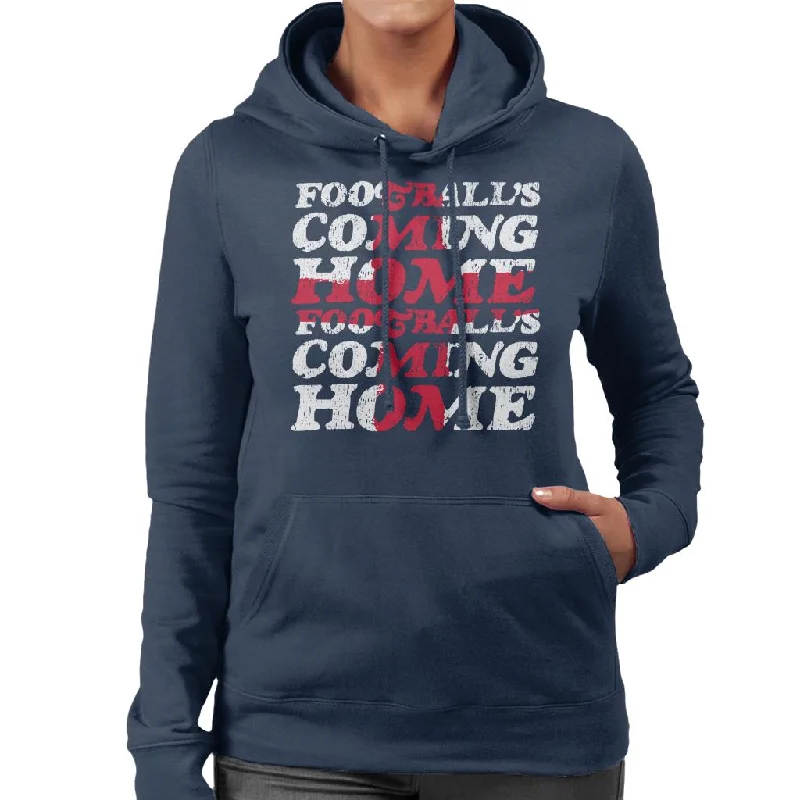 Football's Coming Home Cascade Flag Women's Hooded Sweatshirt