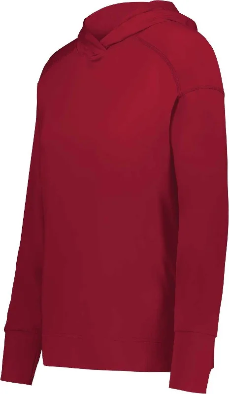 Holloway 222798 Ladies Ventura Soft Knit Hoodie - Scarlet Hoodie with Pattern Geometric Abstract Holloway 222798 Ladies Ventura Soft Knit Hoodie - Scarlet Hoodie with Pattern Geometric Abstract
