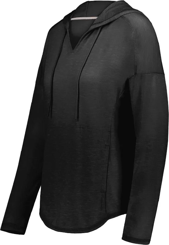 Holloway 222845 Ladies Monterey Hoodie - Black Heather Hoodie with Sequins Glamorous Eye-catching Holloway 222845 Ladies Monterey Hoodie - Black Heather Hoodie with Sequins Glamorous Eye-catching