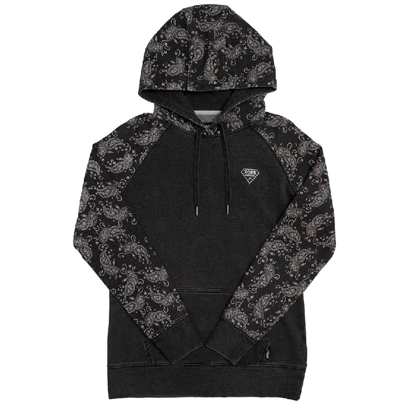 Hooey Brands Women's RLAG Paisley Accent Hoodie