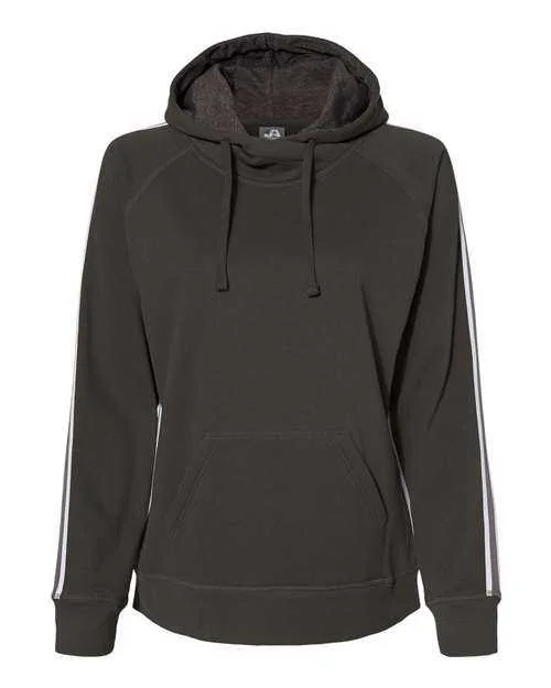 J. America 8642 Women's Rival Fleece Hooded Sweatshirt - Black Hoodie with Rhinestones Sparkly Elegant J. America 8642 Women's Rival Fleece Hooded Sweatshirt - Black Hoodie with Rhinestones Sparkly Elegant