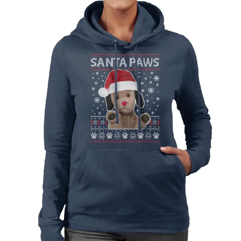 Sooty Christmas Sweep Santa Paws Women's Hooded Sweatshirt Hoodie with Zipper Placket Modern Functional Sooty Christmas Sweep Santa Paws Women's Hooded Sweatshirt Hoodie with Zipper Placket Modern Functional