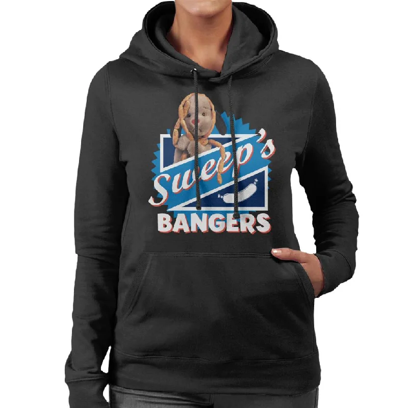Sooty Sweep's Bangers Women's Hooded Sweatshirt Hoodie with Ribbed Cuffs Snug Fit Comfort Sooty Sweep's Bangers Women's Hooded Sweatshirt Hoodie with Ribbed Cuffs Snug Fit Comfort
