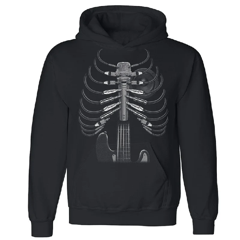 Zexpa Apparelâ„¢ Guitar Rib Cage Unisex Hoodie Cool Music Halloween Costume Hooded Sweatshirt Hoodie with Toggle Buttons Decorative Unique Zexpa Apparelâ„¢ Guitar Rib Cage Unisex Hoodie Cool Music Halloween Costume Hooded Sweatshirt Hoodie with Toggle Buttons Decorative Unique