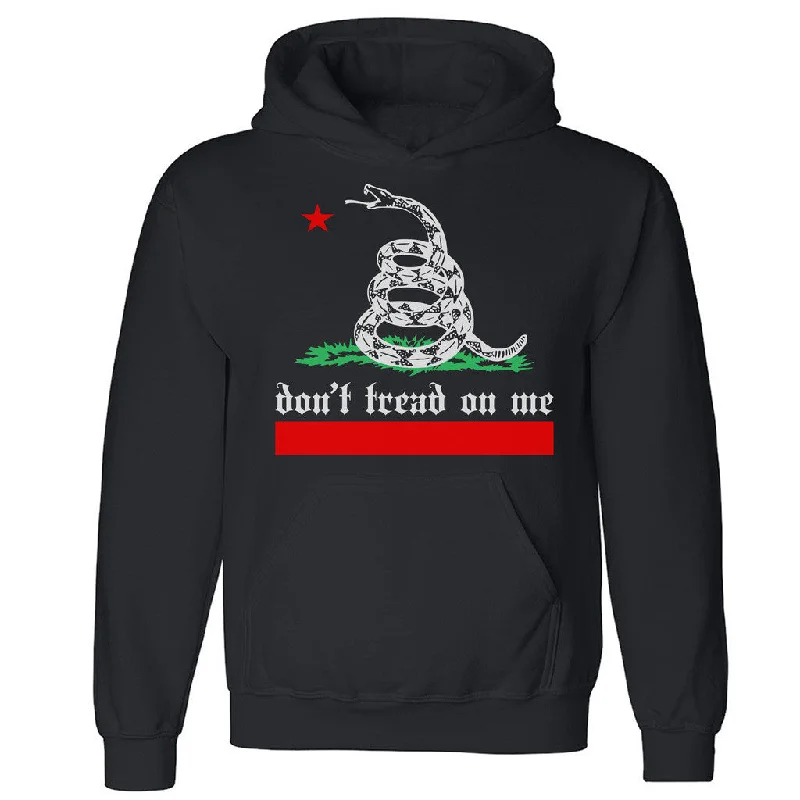 Zexpa Apparelâ„¢ Don't Tread On Me California Pattern Unisex Hoodie Snake Star Hooded Sweatshirt Hoodie with Zipper Placket Modern Functional Zexpa Apparelâ„¢ Don't Tread On Me California Pattern Unisex Hoodie Snake Star Hooded Sweatshirt Hoodie with Zipper Placket Modern Functional