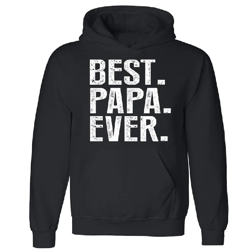 Zexpa Apparelâ„¢ Best Papa Ever Unisex Hoodie Father's Day Gift Best Dad Ever Hooded Sweatshirt Hoodie with Contrast Stitching Detailed Premium Zexpa Apparelâ„¢ Best Papa Ever Unisex Hoodie Father's Day Gift Best Dad Ever Hooded Sweatshirt Hoodie with Contrast Stitching Detailed Premium
