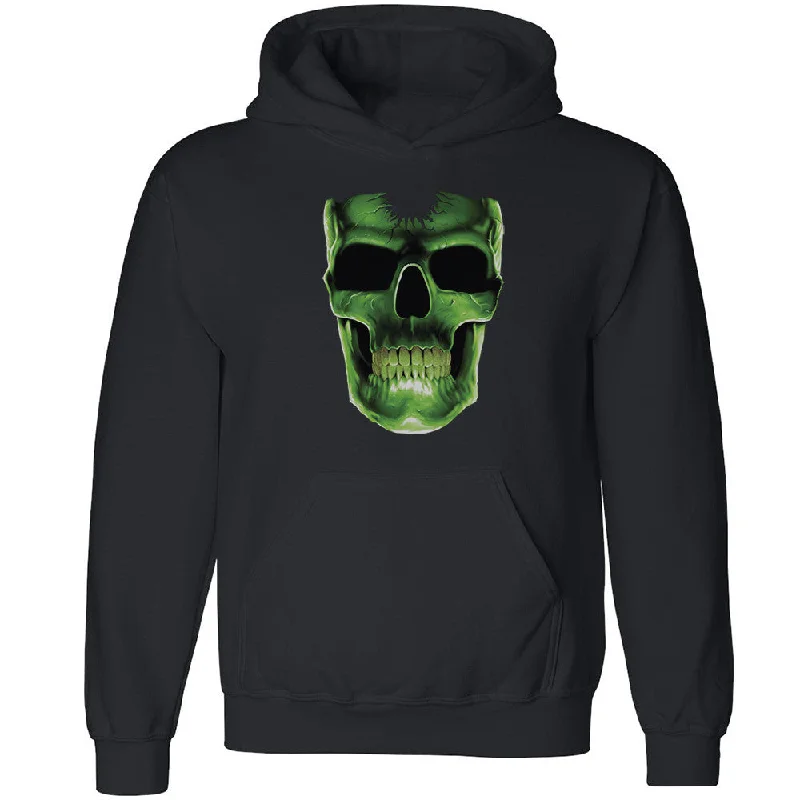 Zexpa Apparelâ„¢ Glow in The Dark Green Skull Unisex Hoodie Halloween Costume Hooded Sweatshirt Hoodie with Front Slit Layering Stylish Zexpa Apparelâ„¢ Glow in The Dark Green Skull Unisex Hoodie Halloween Costume Hooded Sweatshirt Hoodie with Front Slit Layering Stylish