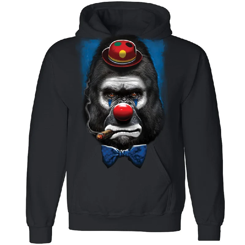 Zexpa Apparelâ„¢ Cigar Smoking Gorilla Crown Face Unisex Hoodie Halloween Costume Hooded Sweatshirt Hoodie Dress Longline Feminine Zexpa Apparelâ„¢ Cigar Smoking Gorilla Crown Face Unisex Hoodie Halloween Costume Hooded Sweatshirt Hoodie Dress Longline Feminine