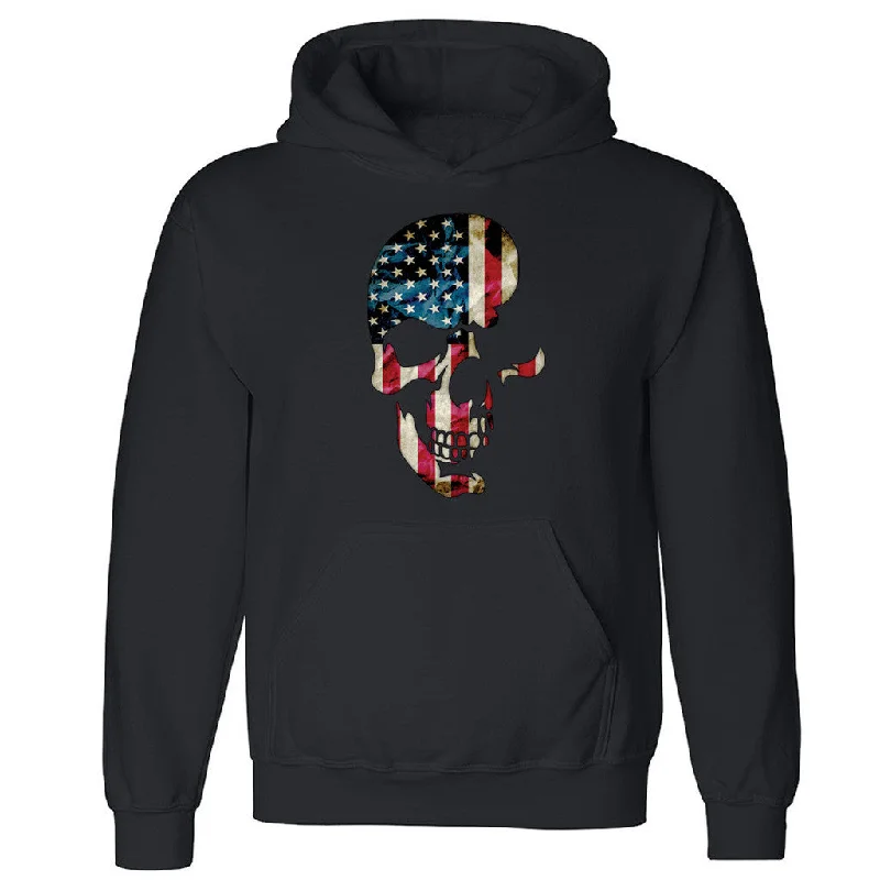 Zexpa Apparelâ„¢ Half Skull USA Flag Unisex Hoodie Patriotic 4th Fourth Of July Hooded Sweatshirt Hoodie with Double Zipper Versatile Adjustable Zexpa Apparelâ„¢ Half Skull USA Flag Unisex Hoodie Patriotic 4th Fourth Of July Hooded Sweatshirt Hoodie with Double Zipper Versatile Adjustable