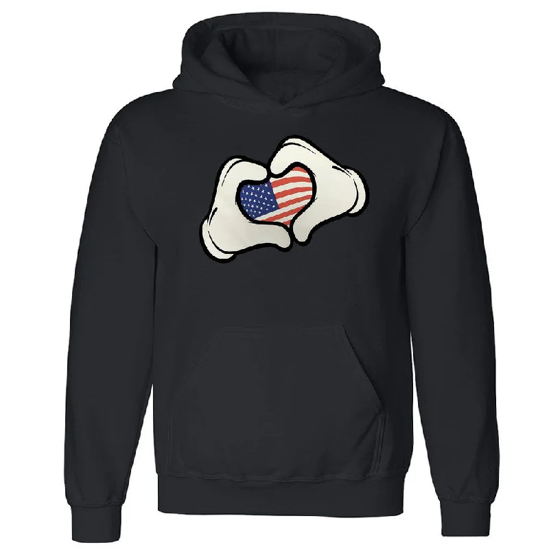 Zexpa Apparelâ„¢ Cartoon Hand Heart USA Flag Unisex Hoodie Patriotic Love Hooded Sweatshirt Hoodie with Pocket Utility Practical Zexpa Apparelâ„¢ Cartoon Hand Heart USA Flag Unisex Hoodie Patriotic Love Hooded Sweatshirt Hoodie with Pocket Utility Practical