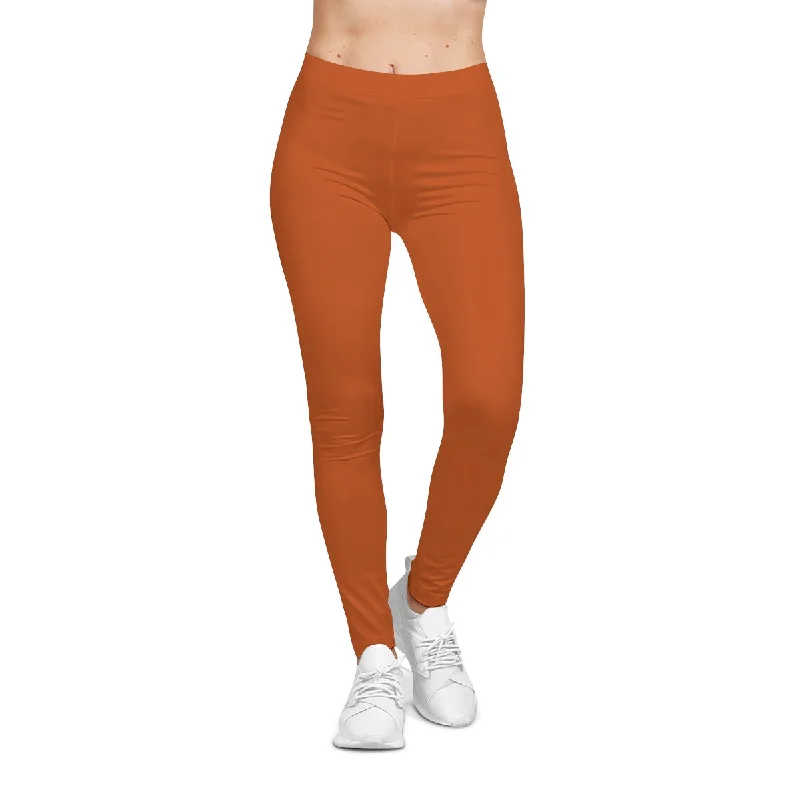 Burnt Orange Casual Leggings