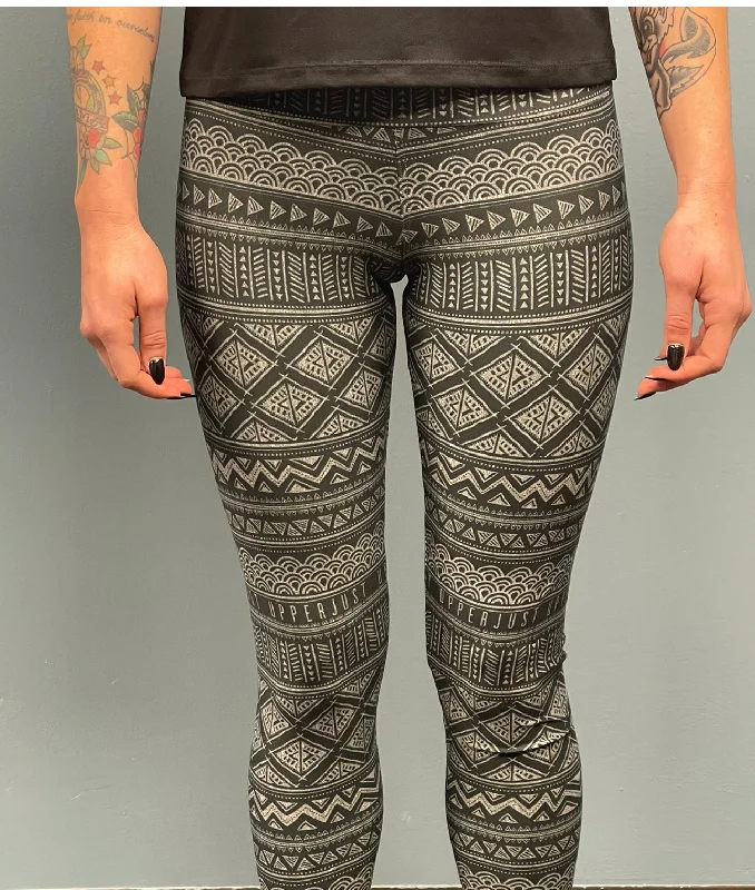 Grey Aztec Leggings