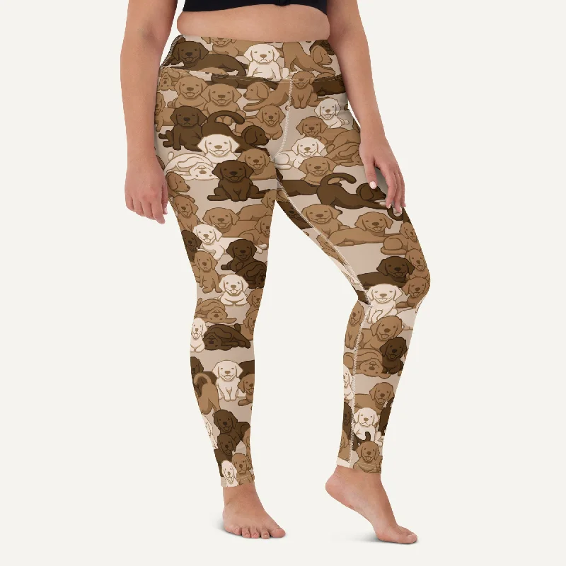 Dogs Camouflage Desert High-Waisted Leggings