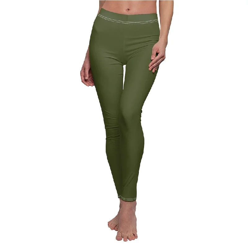 F21 Army Green Casual Leggings