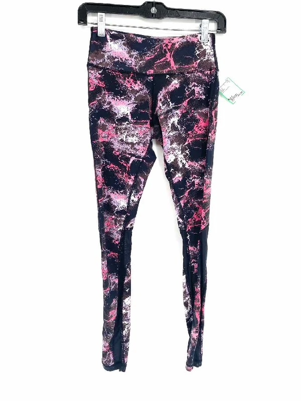 Lululemon Women's Black/Pink Size 4 Leggings