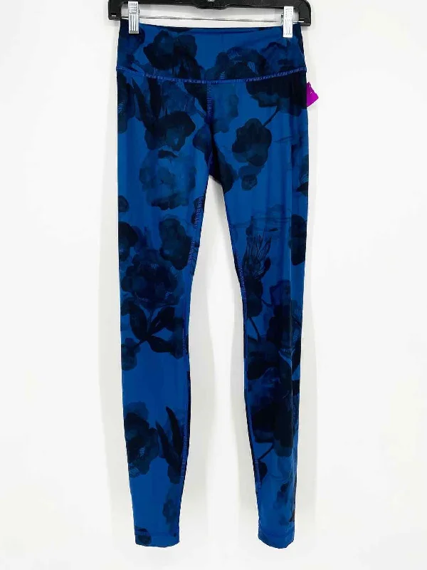 Lululemon Women's Blue/Black Abstract Size 4 Leggings