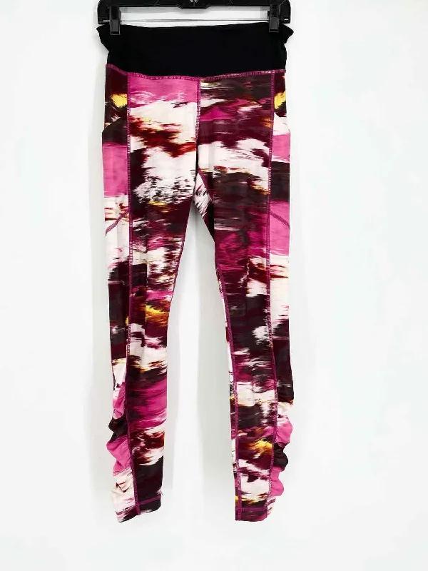 Lululemon Women's Pink Print Abstract ATHLETIC Size 6 Leggings