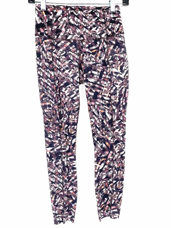 Lululemon Women's Purple Print Abstract Size 4 Leggings