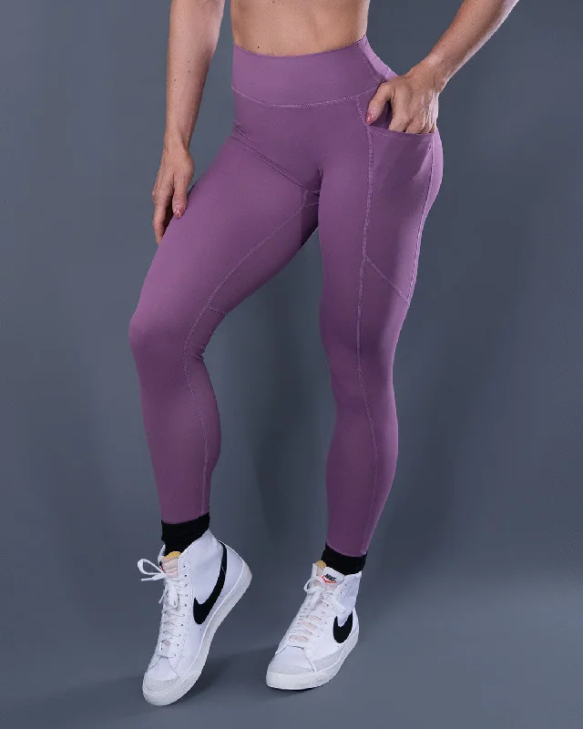 Luxe Purple Scrunch Butt Leggings