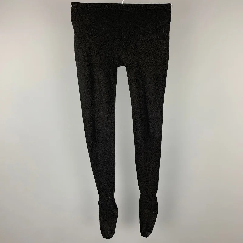 MAISON MARTIN MARGIELA Size M Black Viscose / Polyester Leggings