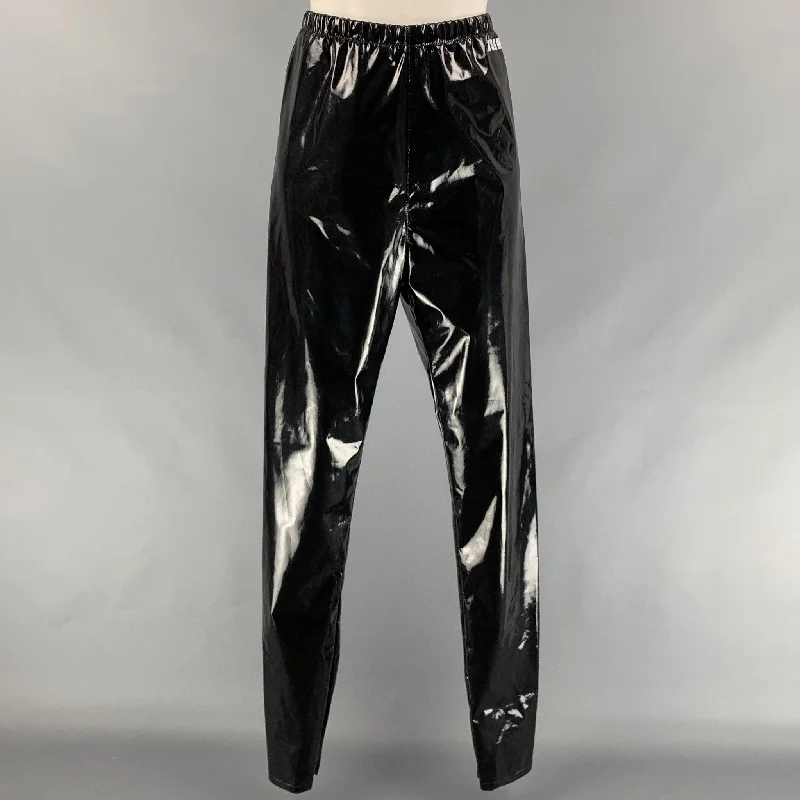 MSGM Size 10 Black Polyester Blend Leggings