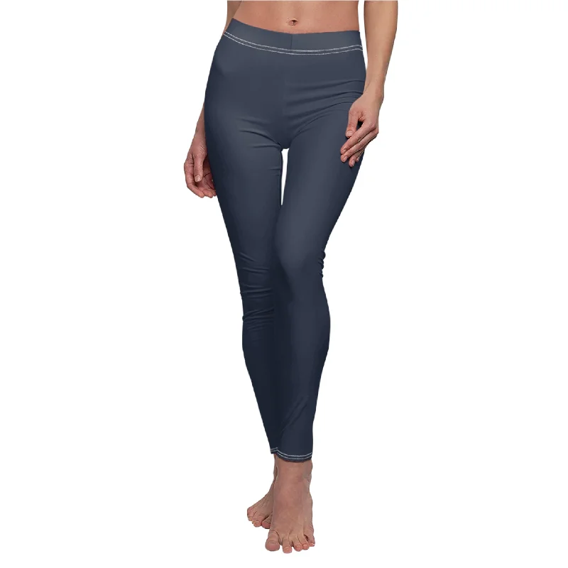 Navy Casual Leggings