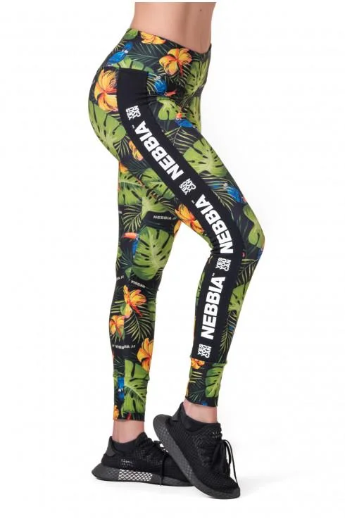 Nebbia High-Waist Performance Leggings 567 - Jungle Green