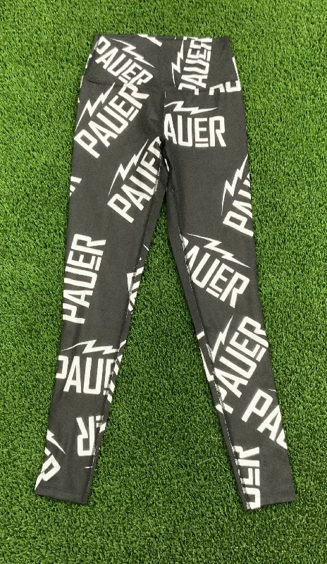 Pauer All Over Black Leg Legging