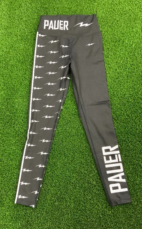 Pauer Bolt Black Leg Legging