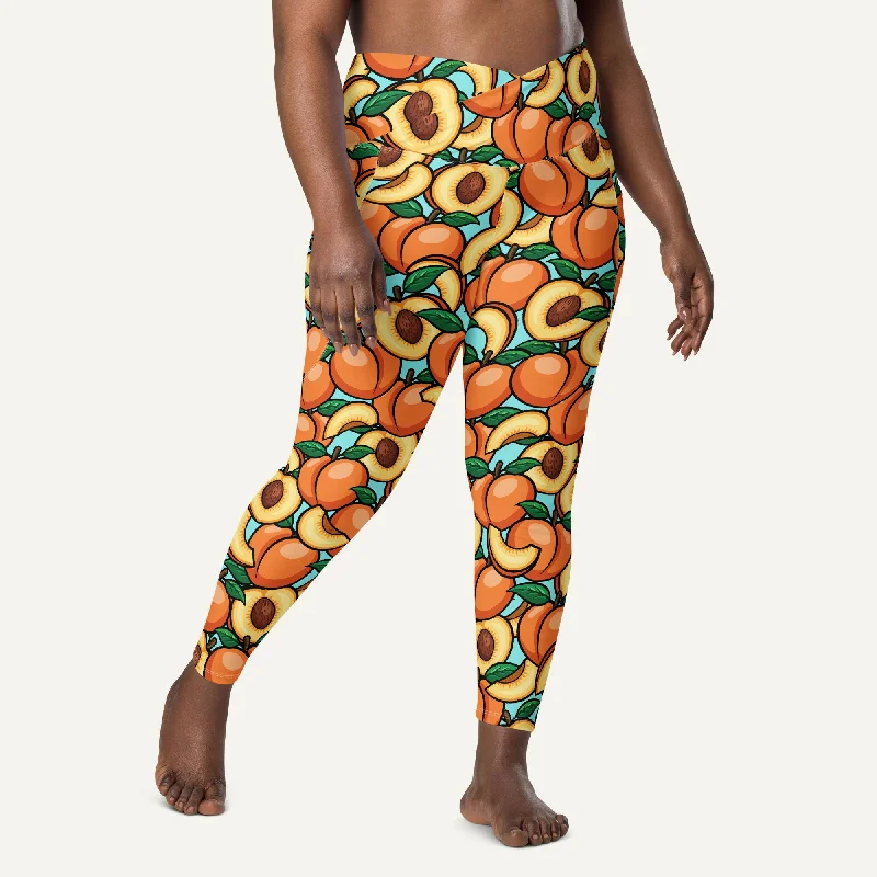 Peaches Crossover Leggings With Pockets