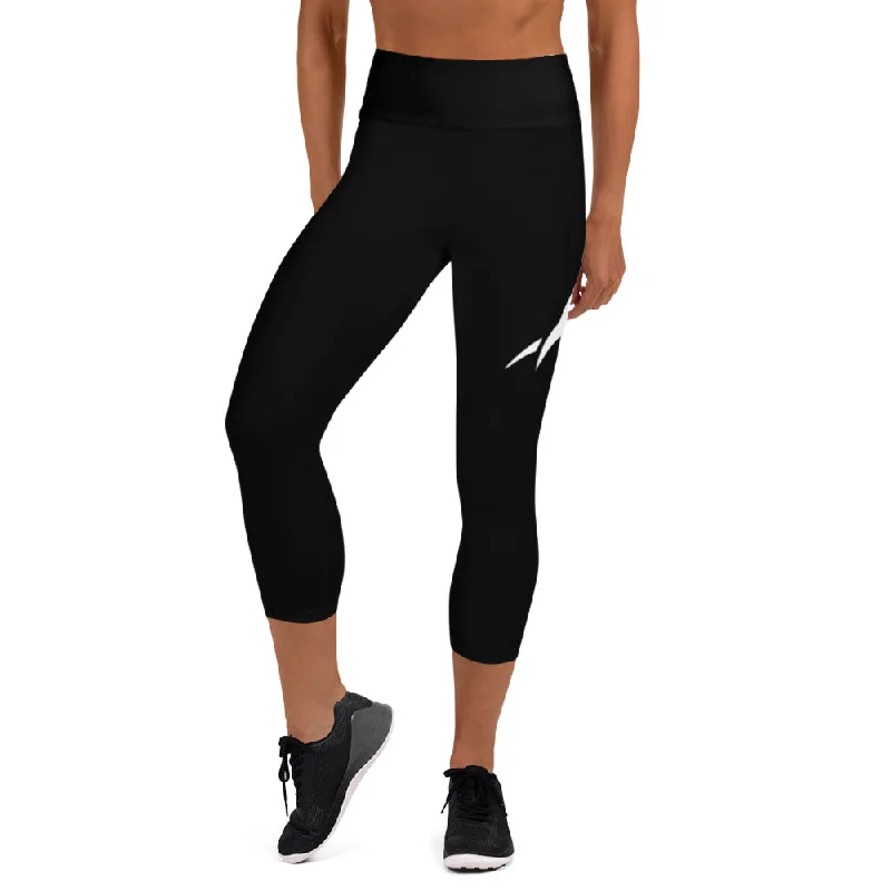 Prim8te Capri Leggings - Give Em Hell - Black