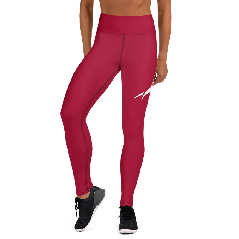 Prim8te Leggings - Give em hell - Dark Red