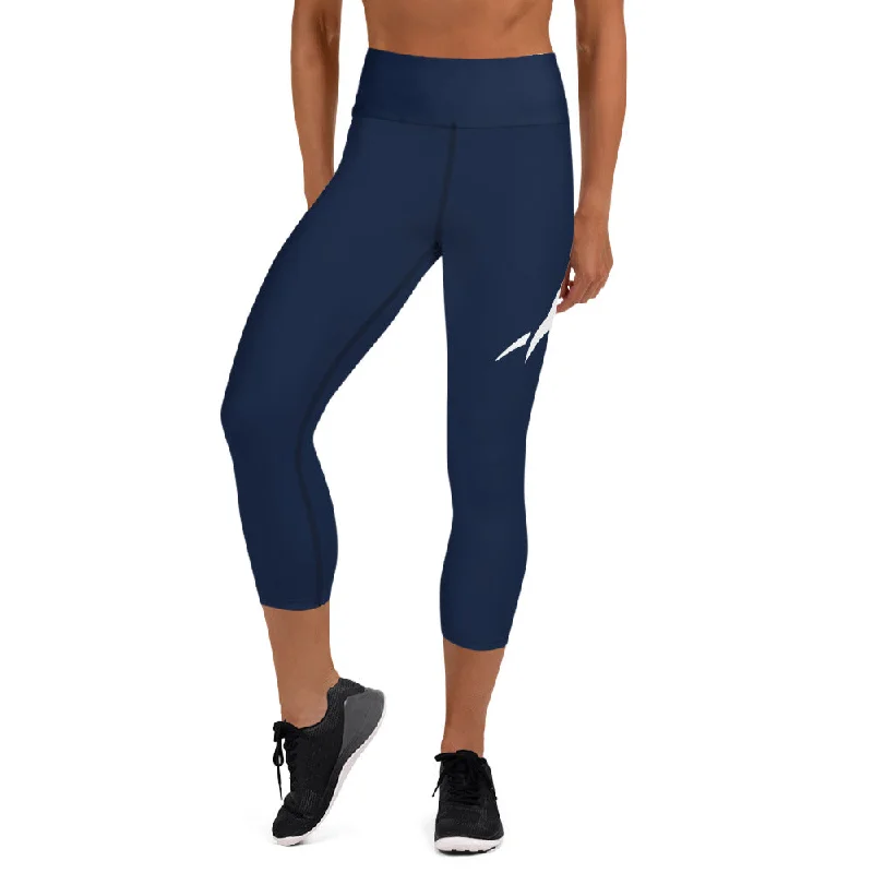 Prim8te Capri Leggings - Give em hell - Navy