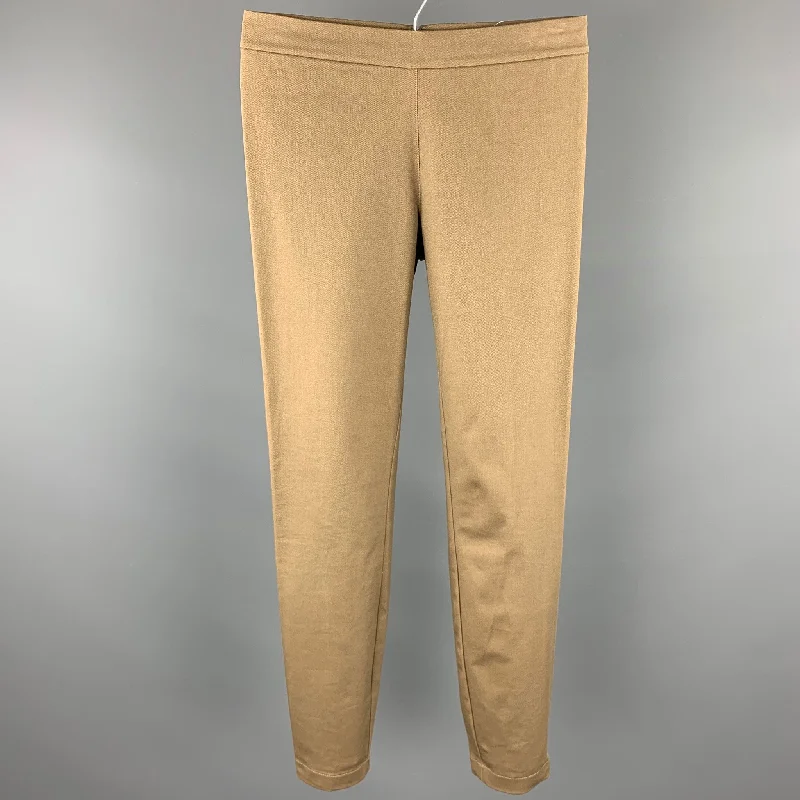 RALPH LAUREN Blue Label Size 2 Khaki Twill Cotton Leggings