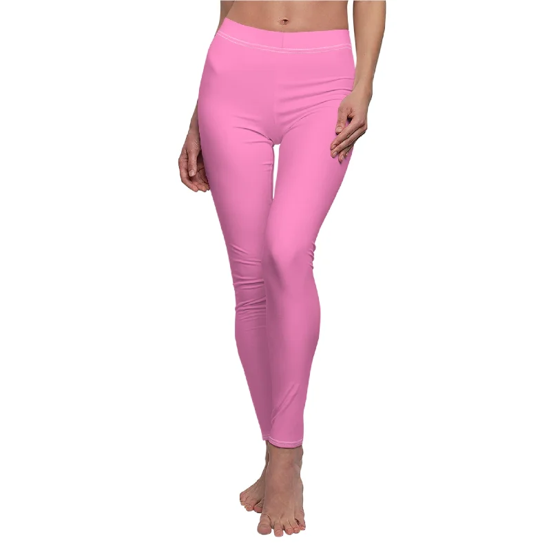 Rose Pink Casual Leggings