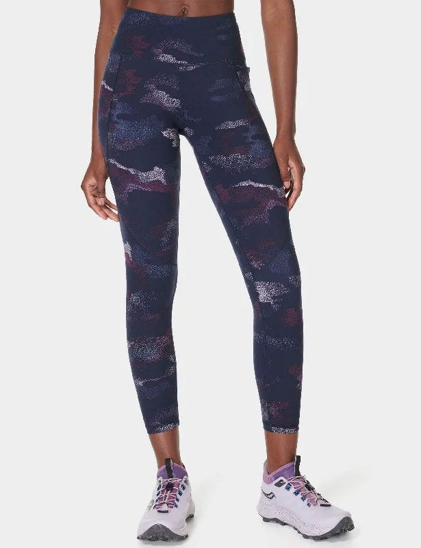 Power 7/8 Gym Leggings - Blue Spray Camo Print