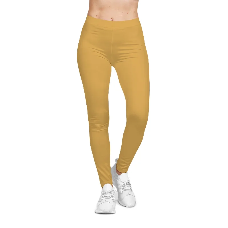 Yellow Casual Leggings