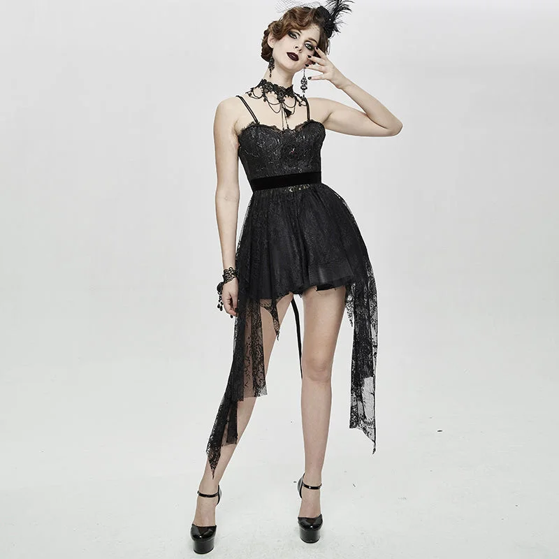ESKT028 club versatile translucent sweep sexy ladies lace skirt with shoulder-straps denim skirt casual ESKT028 club versatile translucent sweep sexy ladies lace skirt with shoulder-straps denim skirt casual