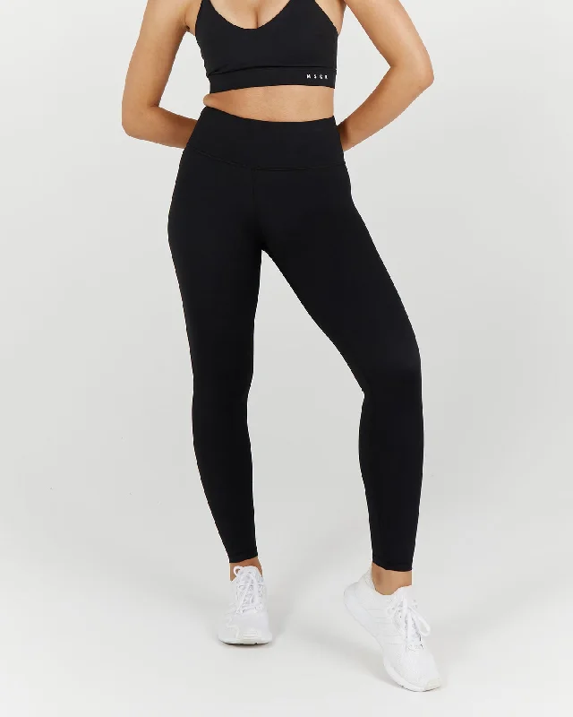 Muscle Republic | Inspire Full Length Leggings - Black Trendy High-Compression Leggings Muscle Republic | Inspire Full Length Leggings - Black Trendy High-Compression Leggings