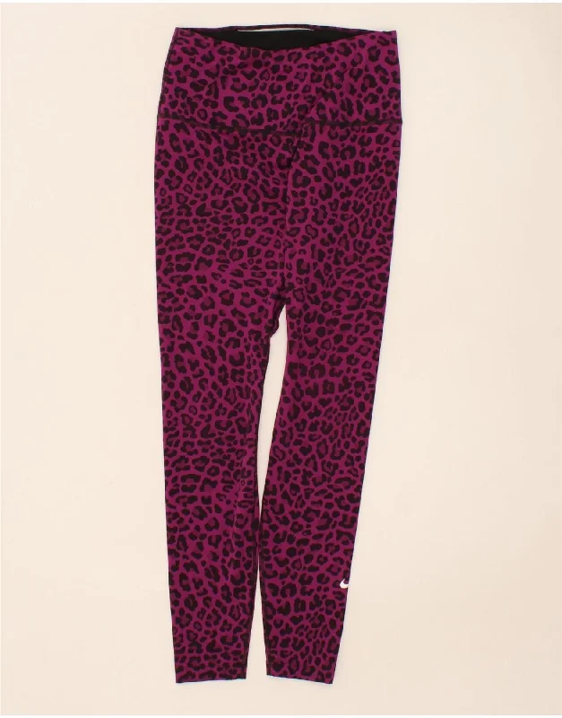 NIKE Womens Leggings UK 8 Small Purple Animal Print Polyester Comfortable Compression Leggings NIKE Womens Leggings UK 8 Small Purple Animal Print Polyester Comfortable Compression Leggings