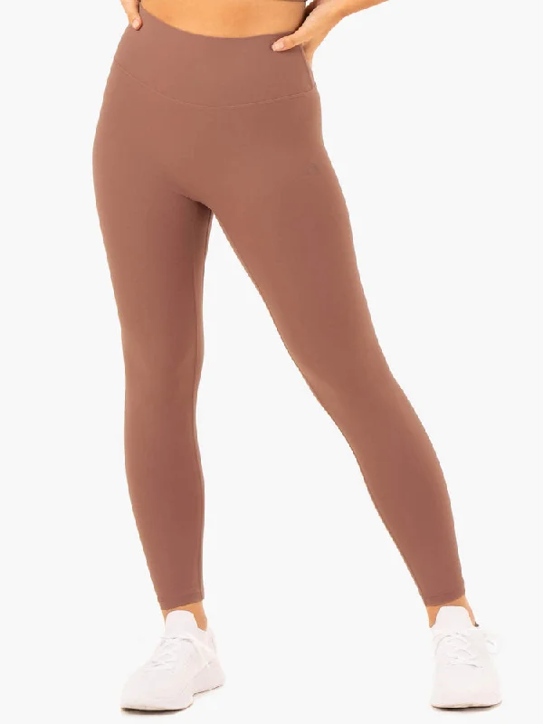 Ryderwear | NKD Refine High Waisted Leggings - Mocha Trendy Adjustable Waist Leggings Ryderwear | NKD Refine High Waisted Leggings - Mocha Trendy Adjustable Waist Leggings