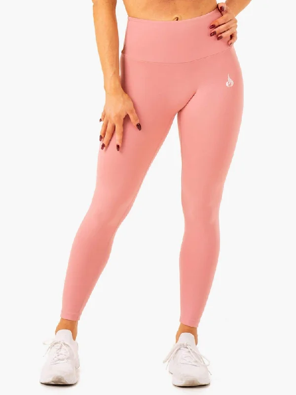 Ryderwear | Vital High Waisted Scrunch Leggings - Blush Pink Comfortable Printed Workout Leggings Ryderwear | Vital High Waisted Scrunch Leggings - Blush Pink Comfortable Printed Workout Leggings