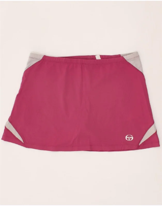 SERGIO TACCHINI Womens Tennis Skirt UK 12 Medium  Pink Colourblock