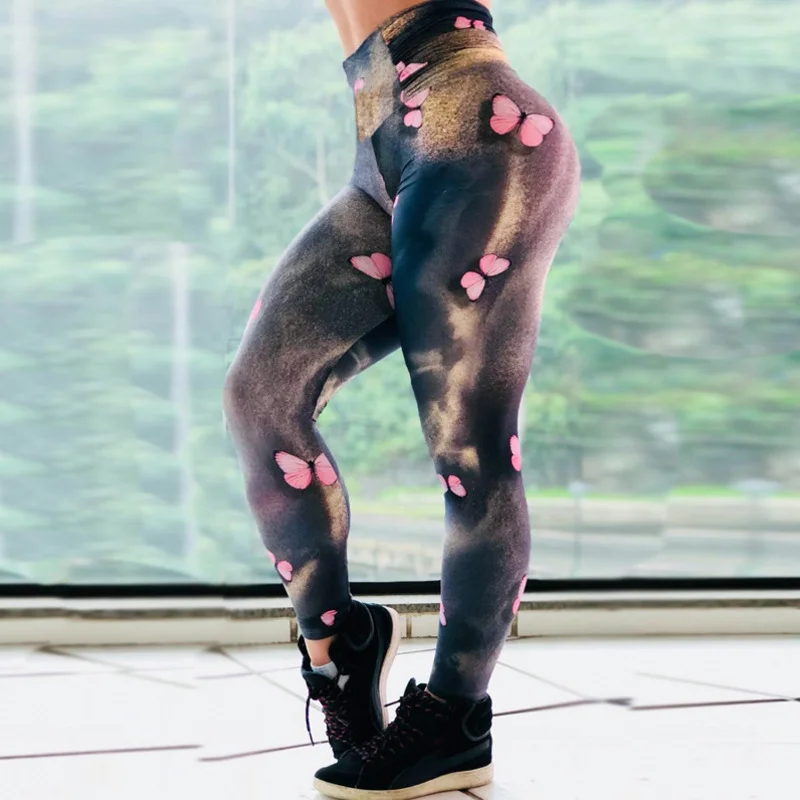 Women Unique Butterfly Print High-Waisted Sportswear Leggings Cozy Full-Length Workout Leggings Women Unique Butterfly Print High-Waisted Sportswear Leggings Cozy Full-Length Workout Leggings