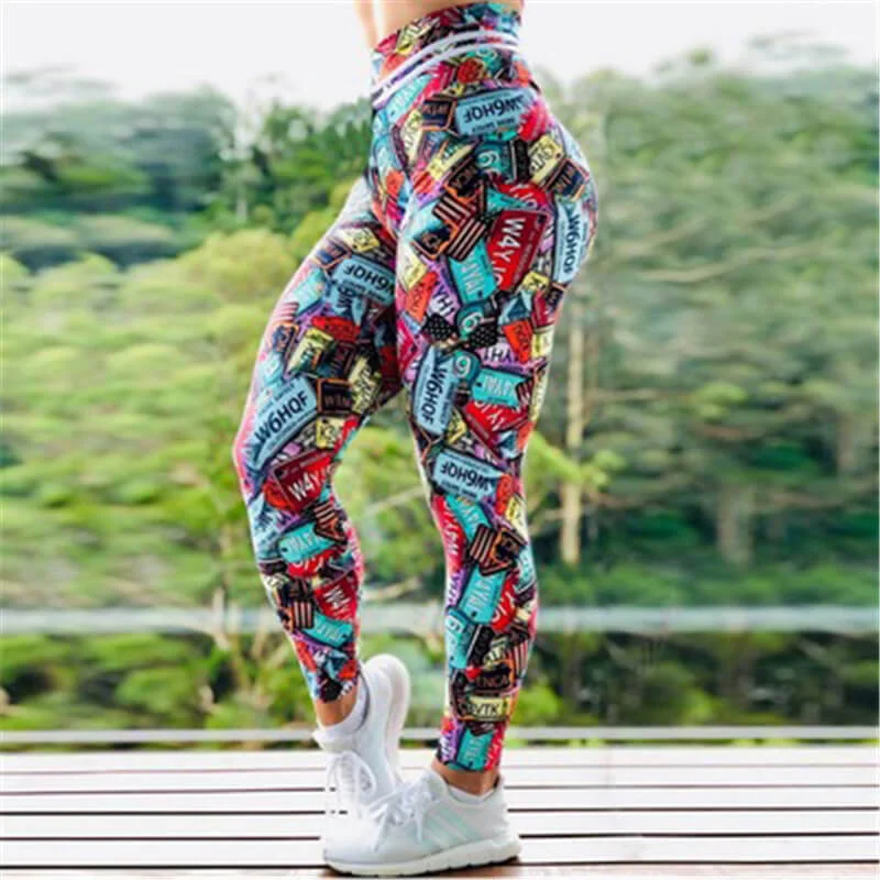 Women Unique Graphic Printed High-Waisted Yoga Leggings Stylish Athletic Wear Leggings Women Unique Graphic Printed High-Waisted Yoga Leggings Stylish Athletic Wear Leggings