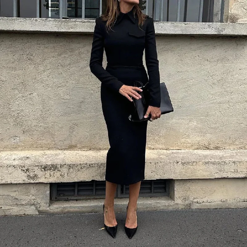Women's Solid Color Fashion Top Polyester Hip Skirt Evening Party silk skirt elegant Women's Solid Color Fashion Top Polyester Hip Skirt Evening Party silk skirt elegant