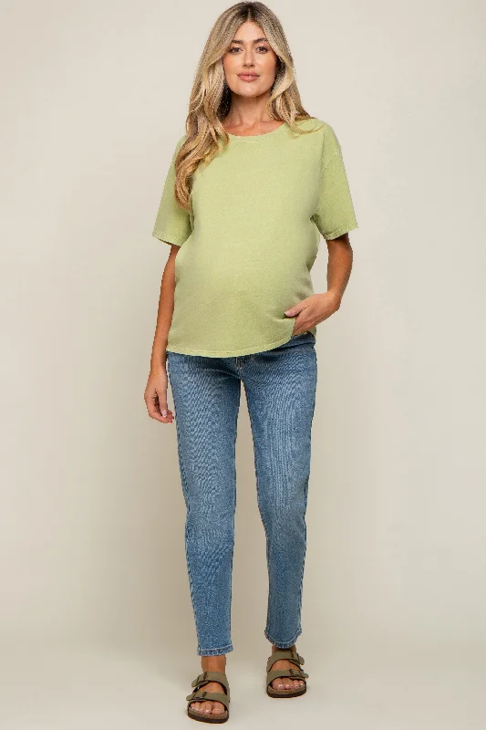 Blue Vintage Wash Maternity Jeans