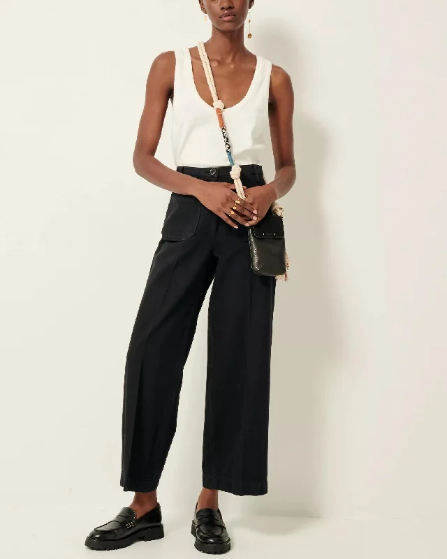 Jeans Aldricks Black Trendy Patchwork Denim Jeans